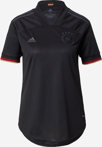 ADIDAS SPORTSWEAR - Camisola de futebol 'DFB Away EM 2021' em preto: frente