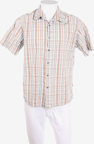 ESPRIT Button Up Shirt in L in Brown: front
