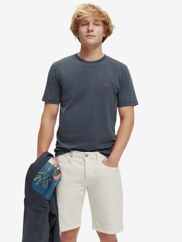 T-Shirt SCOTCH & SODA en bleu : devant