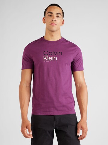 purpurinė Calvin Klein Marškinėliai: priekis