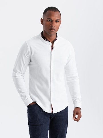 Ombre Regular fit Button Up Shirt in White