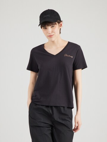 T-shirt SKECHERS en noir : devant