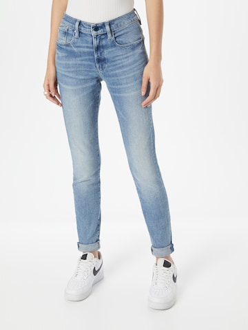 G-Star RAW - Skinny Calças de ganga 'Hana' em azul: frente