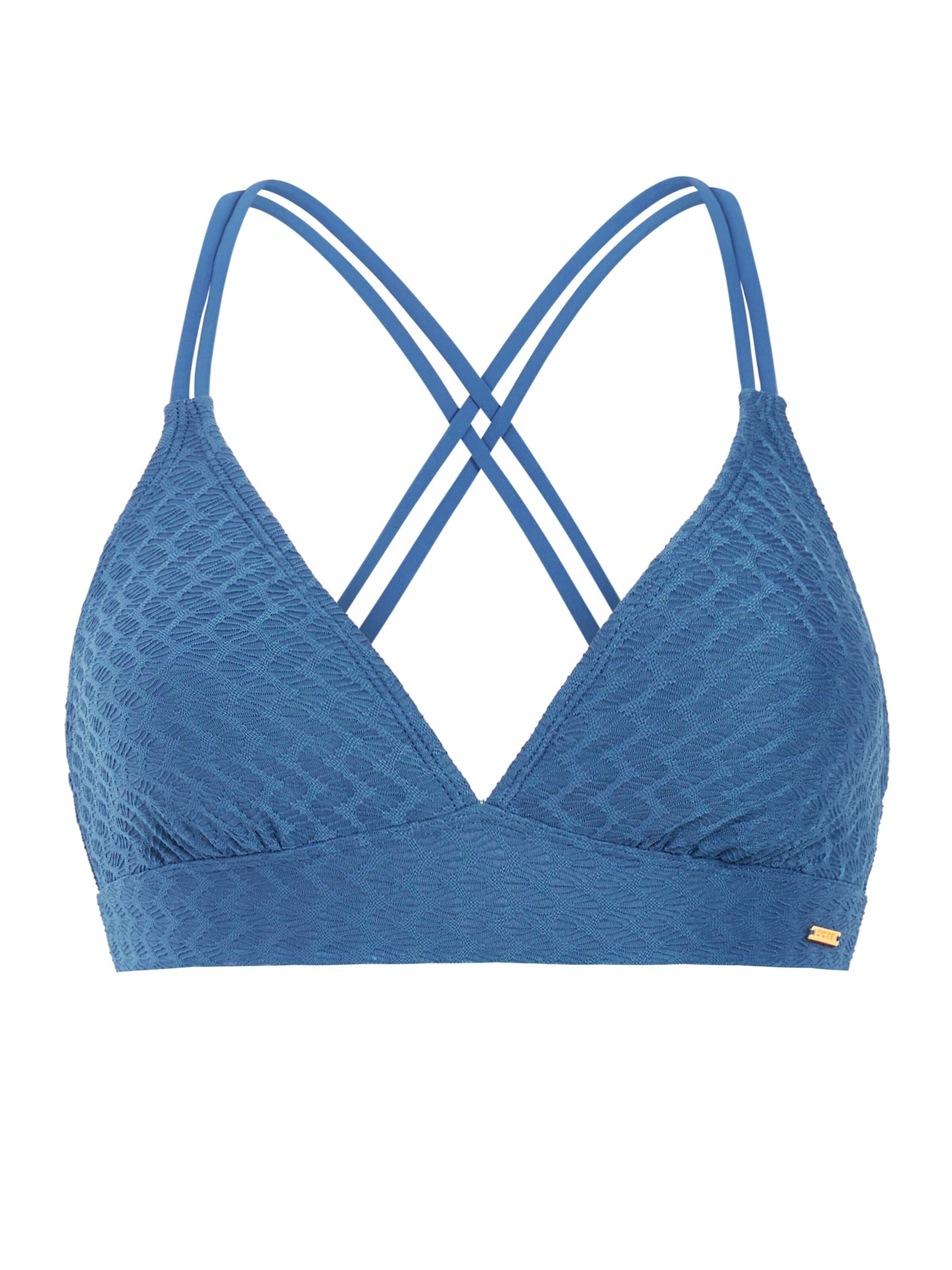 PROTEST Triangel Bikinitop 'MIXSuperas' in Blauw: voorkant