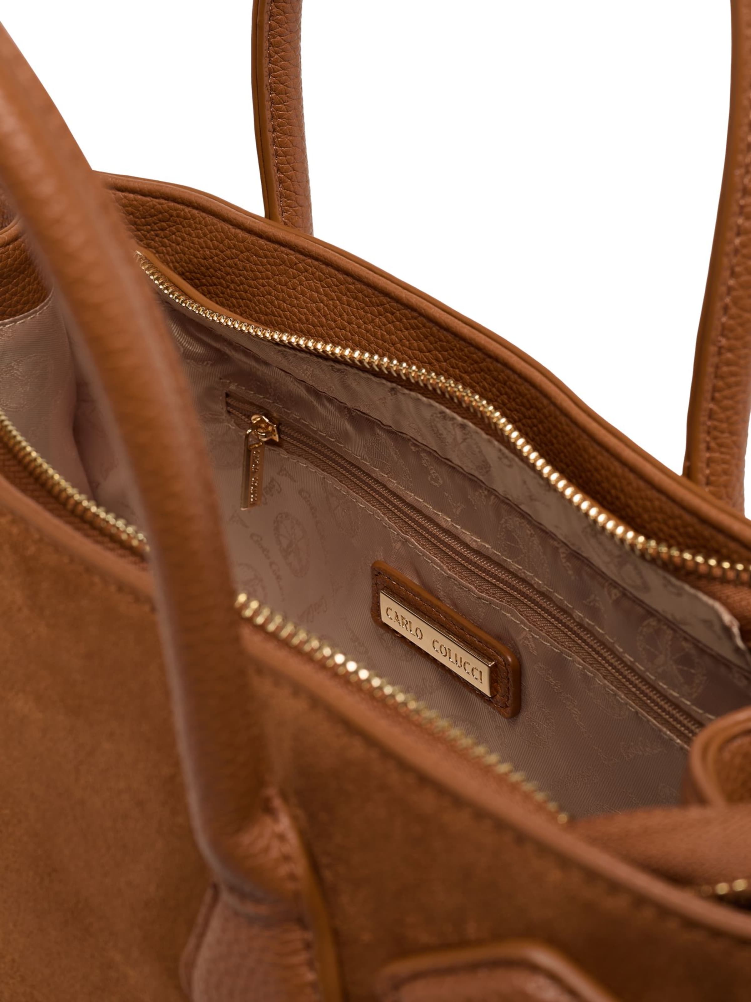 Carlo Colucci Schultertasche ' Fesler ' in Bronze