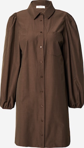 Robe-chemise 'Fernando' modström en marron : devant