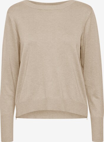 PULZ Jeans Sweater 'SARA' in Beige: front