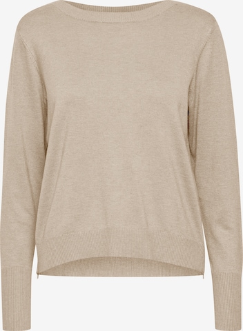 PULZ Jeans Sweater 'SARA' in Grey: front