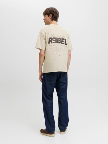 T-Shirt 'JREBJIM' JJ Rebel en beige