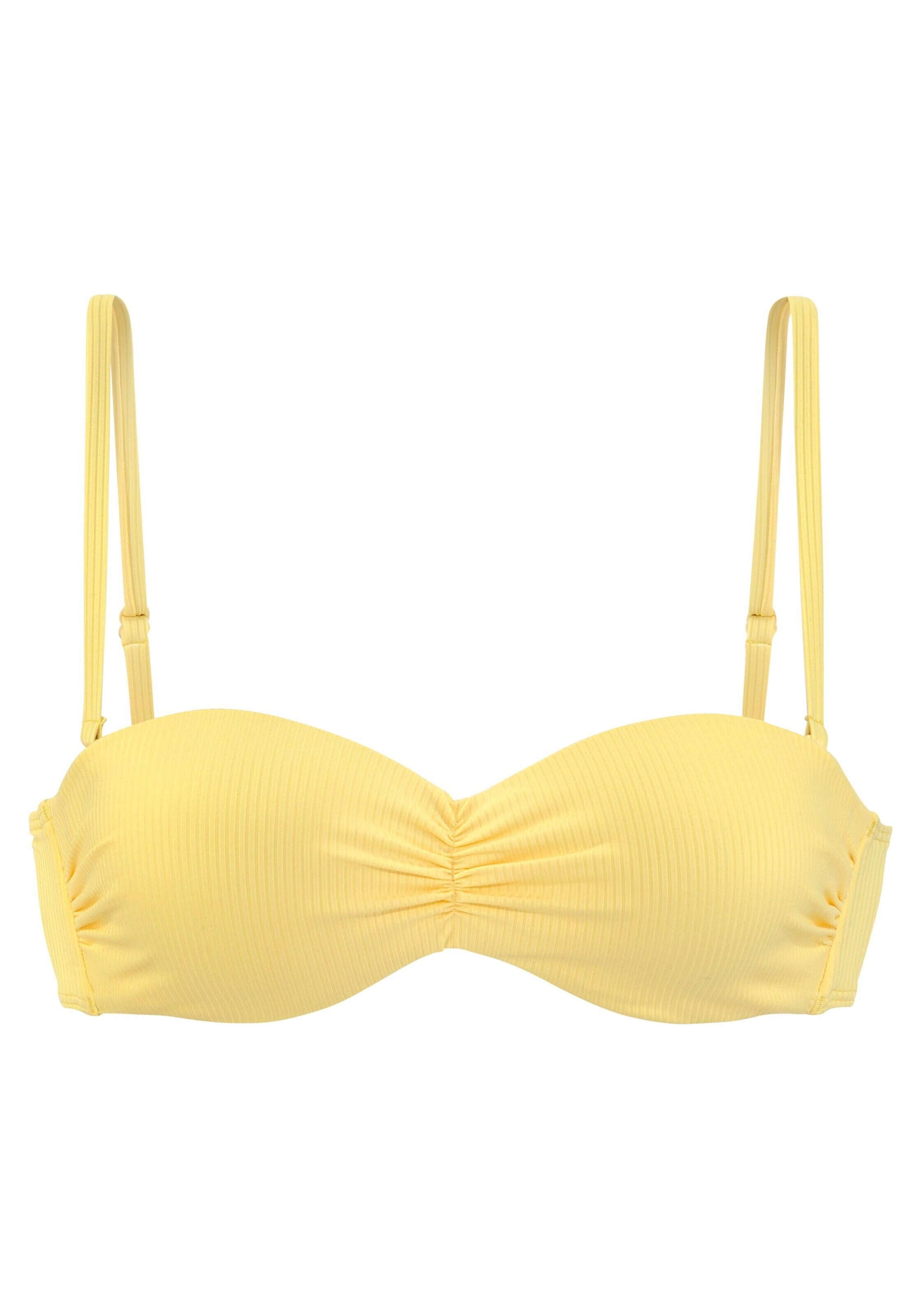 VENICE BEACH Бандо Верх бикини в Желтый: спереди
