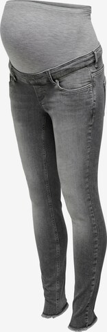 Only Maternity Skinny Jeans 'Blush' in Grey: front