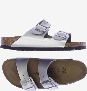 BIRKENSTOCK Sandalen 36 in Silber: predná strana