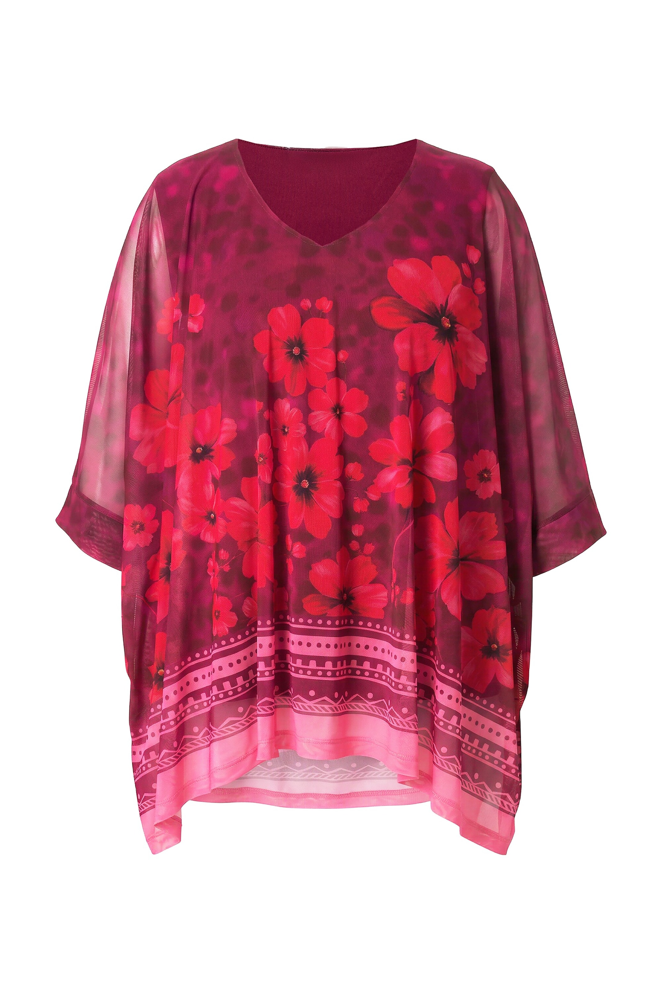 MIAMODA Bluse in Rot: Vorderseite