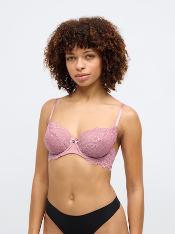 Hunkemöller BH 'Marine' in Pink: Vorderseite