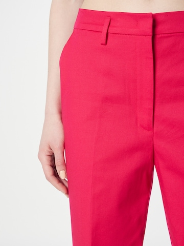 Coupe slim Pantalon à plis Sisley en rose