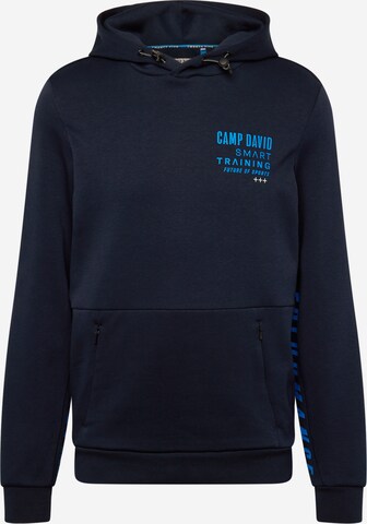 CAMP DAVID Sweatshirt in Blauw: voorkant