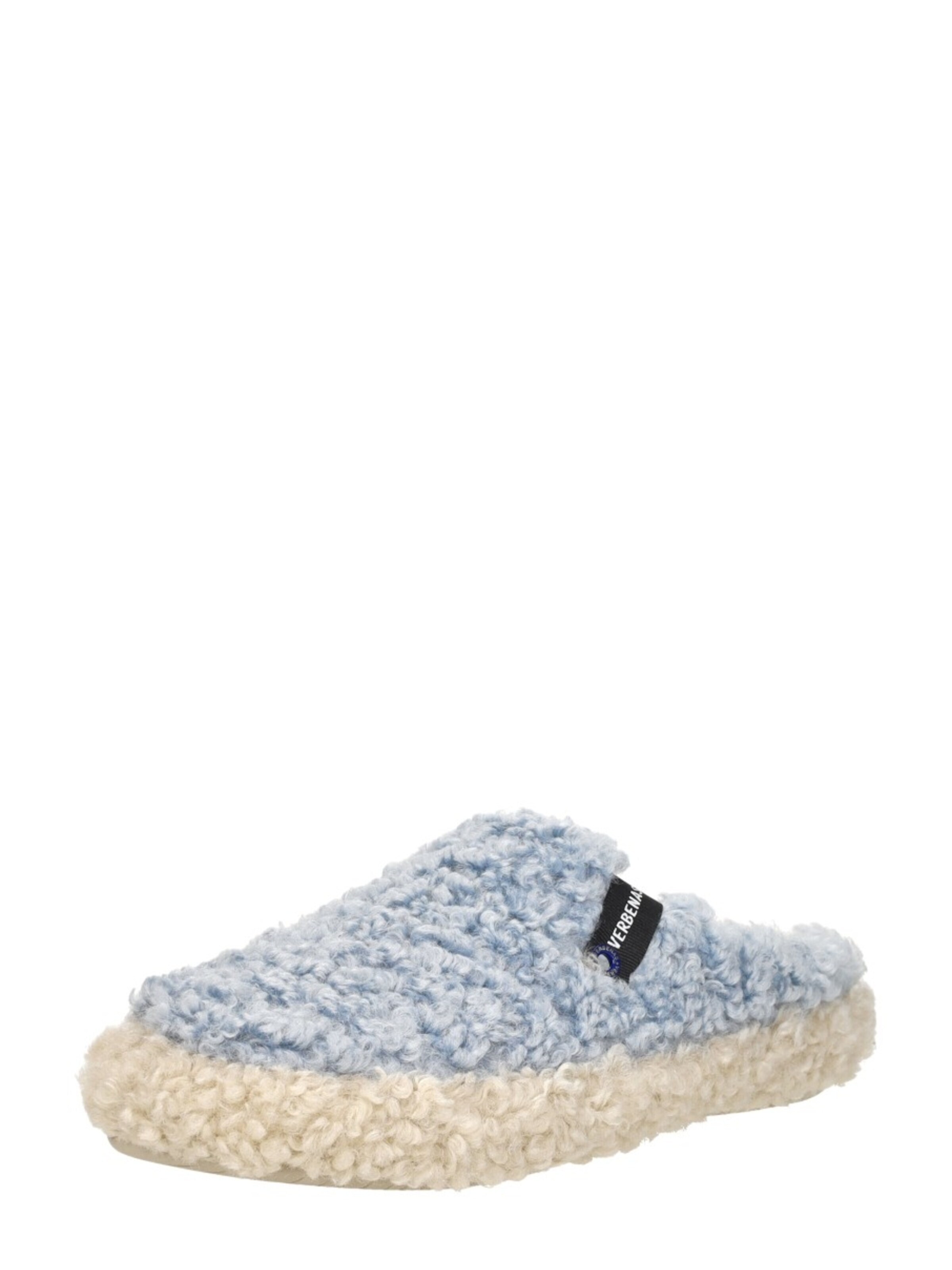 VERBENAS Huisschoenen 'Yuma Curly' in Blauw: voorkant