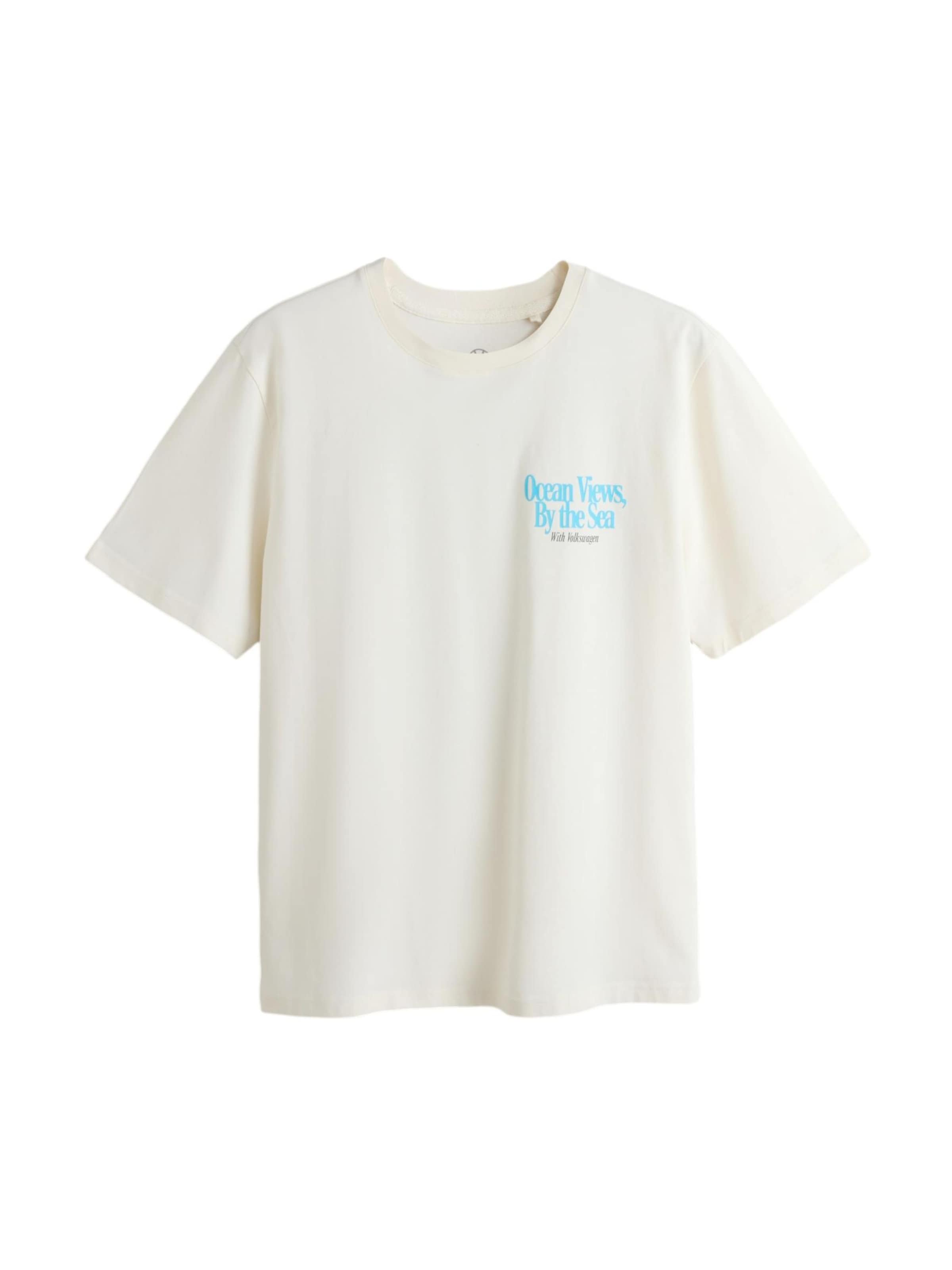 T-Shirt Next en blanc : devant