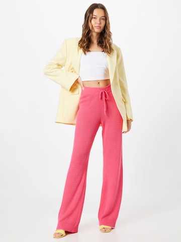 Regular Pantalon Résumé en rose