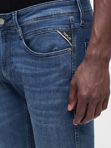 REPLAY Slimfit Jeans 'ANBASS' in Blauw