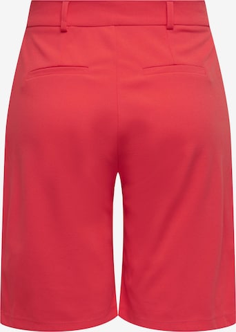 JDY Normální Kalhoty se sklady v pase – červená