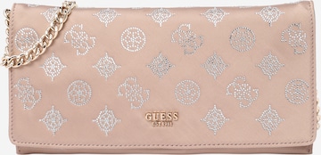rozā GUESS "Clutch" stila somiņa 'Glamour': no priekšpuses