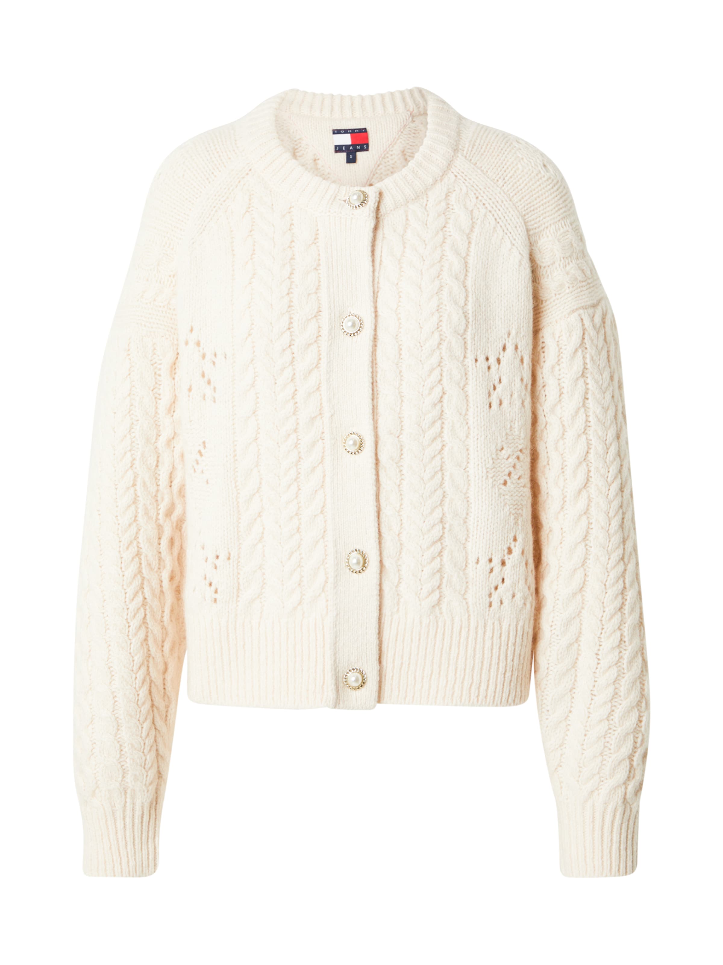 Tommy Jeans Kardigan w kolorze beżowy: przód