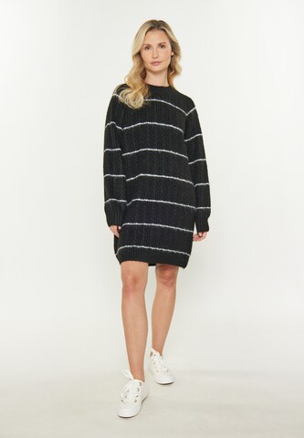usha BLUE LABEL Strickkleid in Schwarz