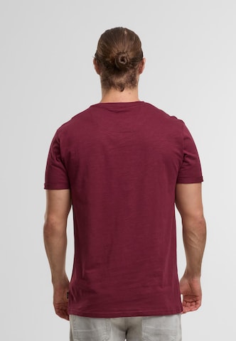 INDICODE JEANS Póló 'Andorra' - piros
