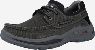 SKECHERS Schnürschuh in schwarz / schwarzmeliert, Produktansicht