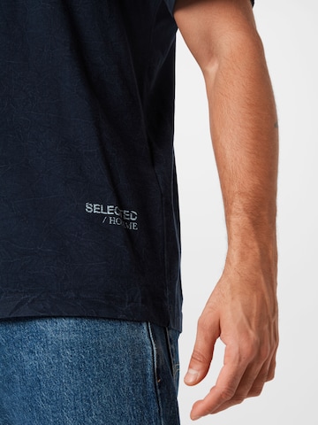 SELECTED HOMME Μπλουζάκι 'Relaxbob' σε μπλε