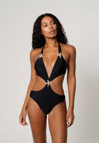 Moda Minx Badeanzug in Schwarz