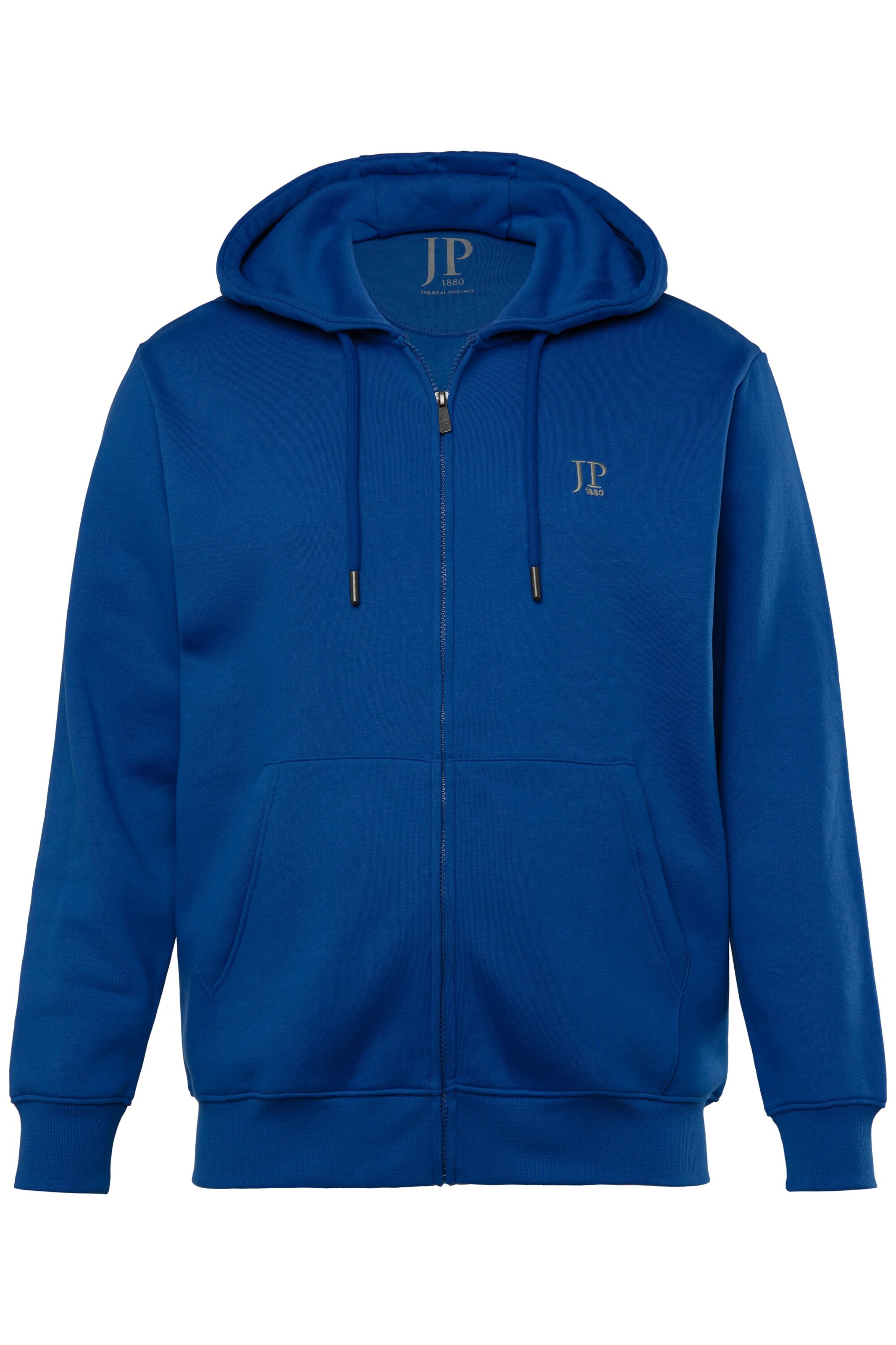 JP1880 Sweatjacke in Blau: Vorderseite