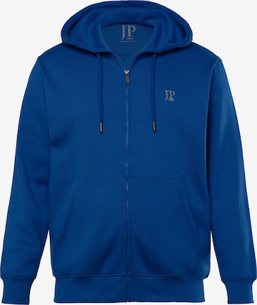 JP1880 Sweatvest in Blauw: voorkant