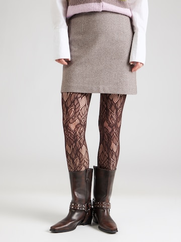 PIECES - Falda 'PCRILEY' en marrón: frente