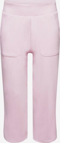 Regular Pantalon de sport ESPRIT en rose : devant