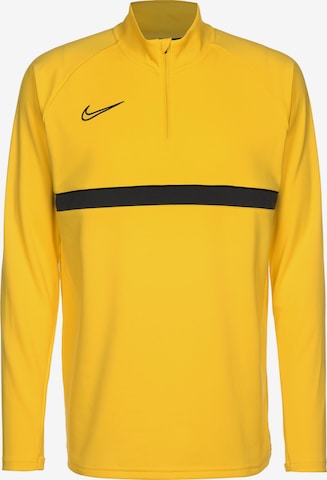 NIKE Sports sweatshirt 'Academy' in Yellow: front