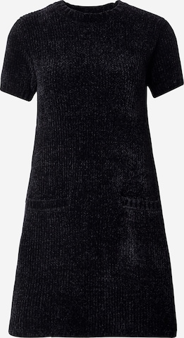 Rochie tricotat de la Monki pe negru: față
