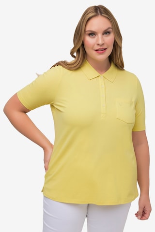 T-shirt Ulla Popken en jaune : devant