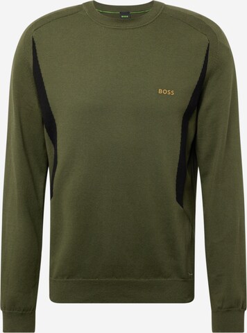 Pull-over 'Rotex' BOSS en vert : devant