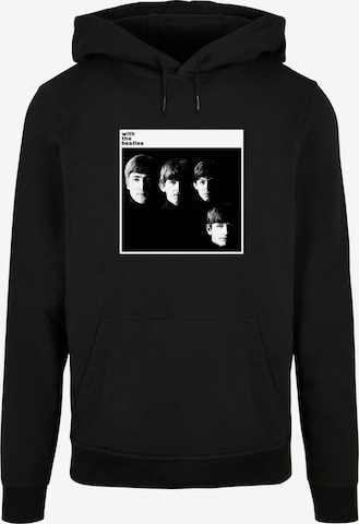 Merchcode Sweatshirt 'Beatles - With the Beatles' in Zwart: voorkant