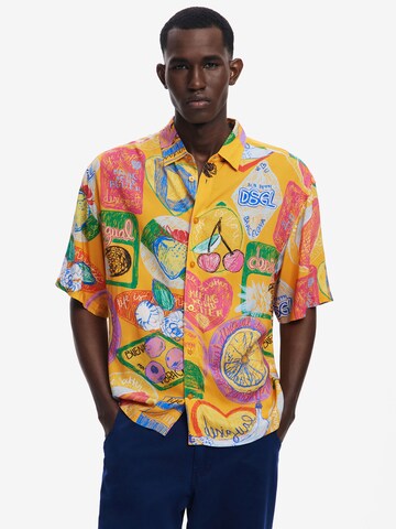 Comfort fit Camicia di Desigual in arancione: frontale