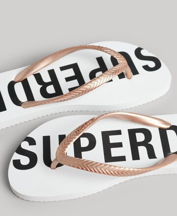 Tongs Superdry en blanc