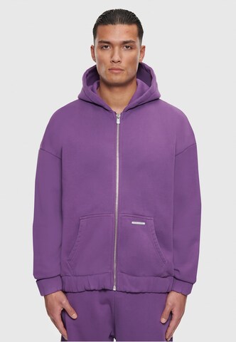 Dropsize Sweat jacket 'Bazix Republiq' in Purple: front