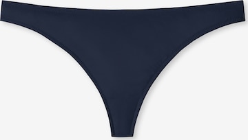 SCHIESSER Thong in Blue: front