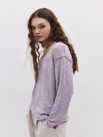 No Matter What Oversized Sweater in Purple