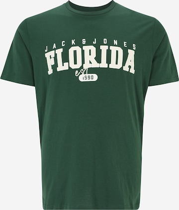 Jack & Jones Plus - Camiseta 'CORY' en verde: frente