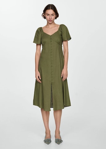 MANGO Shirt Dress 'Red3' in Green: front