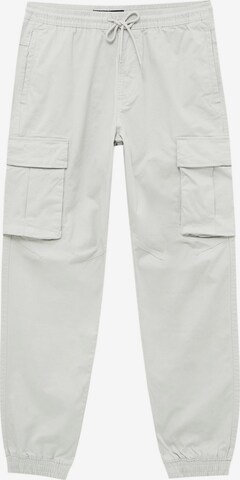 Pull&Bear Kargo hlače | siva barva: sprednja stran