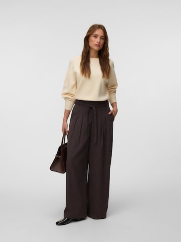 Wide leg Pantaloni cutați 'VMBestie' de la VERO MODA pe maro
